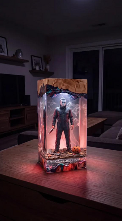 HorrorGlow Resin Lamps