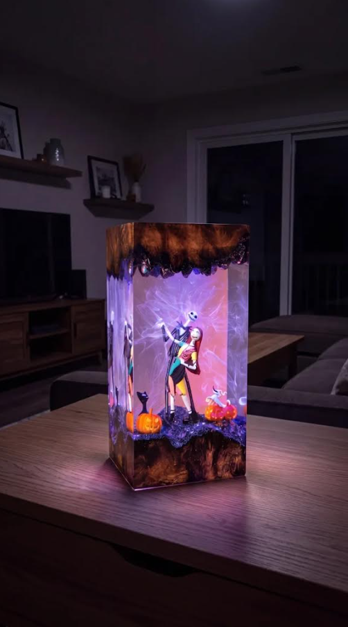 HorrorGlow Resin Lamps